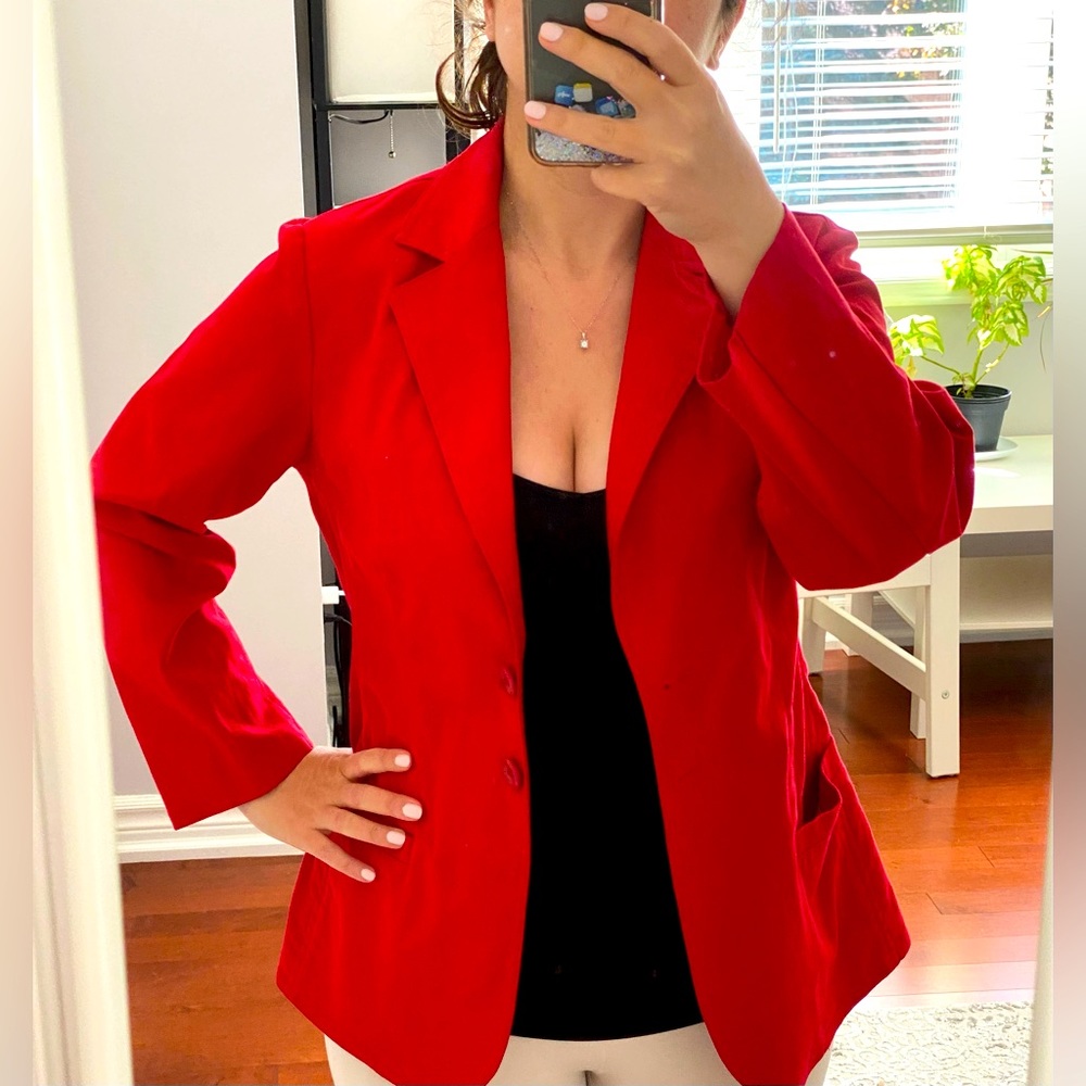 Liz Claiborne red blazer